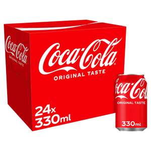 Coca-Cola Original Taste 24 x 330ml £9.19 (min £40 spend for free delivery) @ Bother