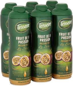 Teisseire Le Sirop Fruity Flavour Cordial Natural Ingredients Perfect for Cocktails (Pack of 6 x 600 ml Bottles) - £10 @ Amazon