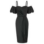 Belle Poque Women's Vintage Off Shoulder Ruched Bodycon Dress size L with voucher - Gesunde Familie FBA