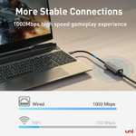 uni USB C to Ethernet Adapter, Driver Free 1Gbps Type C to RJ45 Gigabit LAN Thunderbolt 3 Network Adapter with voucher - Sold by Yooyee FBA