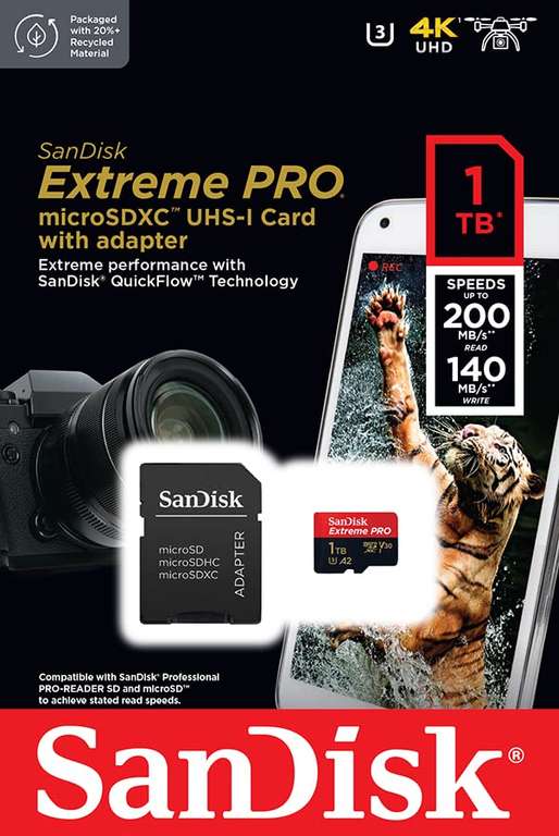 SanDisk 1TB Extreme PRO microSDXC card