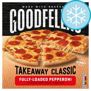 Goodfella's Classic Crust Takeaway Pepperoni Pizza 524G £3.00 Clubcard Price @ Tesco