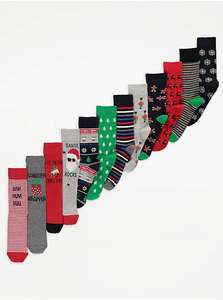 12 Socks of Christmas Advent Calendar Gift Set (Size 6-12) - Free C&C