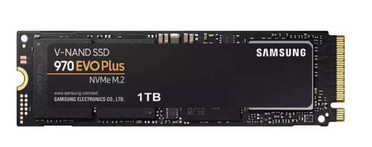 1TB - Samsung Evo Plus M2 (2280) PCIe Gen 3.0 x 4 NVMe Solid State up to 3,500/3,300 MB/s - £54.99 / £49.99 w/Signup - Delivered @ Argos