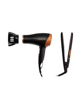 Remington Copper Hair Dryer And Straightener Gift Set £28.11 delivered with code @ Debenhams