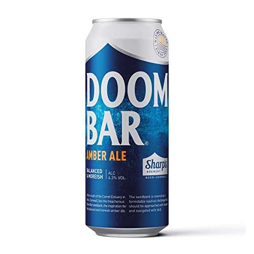 Sharp's Doom Bar Amber Ale 24 cans x 500ml £22.94 on S&S