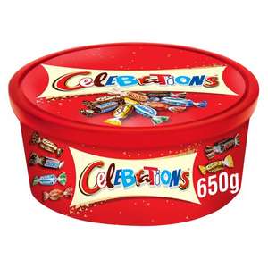 Celebrations Tub 650g 2 for £7 @ Tesco