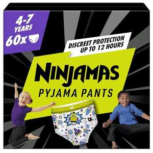 Ninjamas Pyjama Pants x60 Ages 4-7 & 8-12 (£14.45 15% S&S)