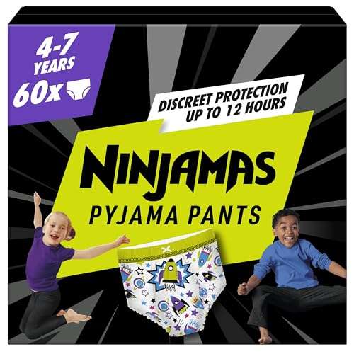 Ninjamas Pyjama Pants x60 Ages 4-7 & 8-12 (£14.45 15% S&S)