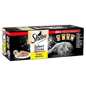 Sheba select slices in gravy 40 x 85g - £12.99 (+ £4.49 Non Prime / £11.69 subscribe and save) @ Amazon