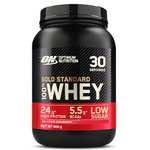 Optimum Nutrition Gold Standard 100% Whey Muscle Building,Strawberry Flavour, 30 Servings, 900 g