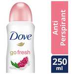 Dove Pomegranate and Lemon Verbena Antiperspirant Deodorant Aerosol 250 ml - £2 / £1.90 Subscribe & Save @ Amazon