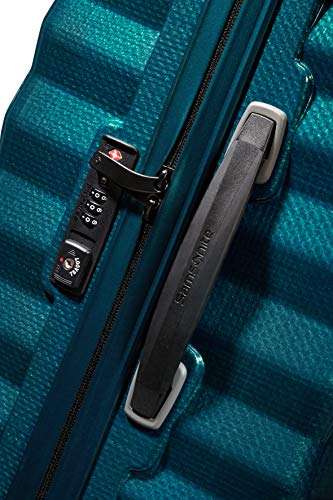 Samsonite Lite-Shock - Spinner XL Suitcase, 81 cm, 124 Litre,4 Wheels, Blue (Petrol Blue)