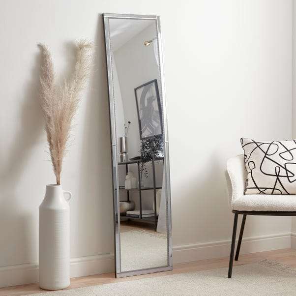 Diamante Full Length Mirror 150x40cm £40 with free delivery using code at Dunelm