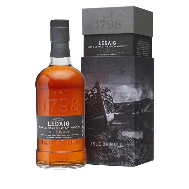 Ledaig 18 Year Old peated single malt whisky £75 + £4.99 delivery @ The Whiskey Shop
