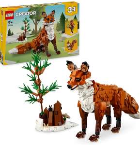 LEGO Creator 3in1 31154 Forest Animals: Red Fox Toy to Owl Figure to Squirrel Model, Woodland Animal Toys