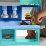 Play-Doh Kitchen Creations Busy Chef's Restaurant Playset, 2-Sided Kitchen Playset - 5 tubs