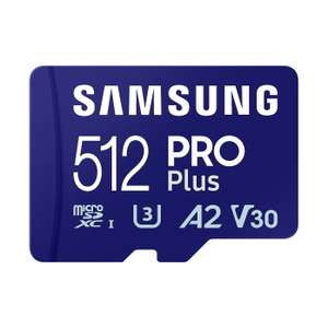Samsung PRO Plus SD Card, 512 GB, With UHS-I U3 Interface, Full HD & 4K UHD, Read Speed 180 MB/s, Write Speed 130 MB/s