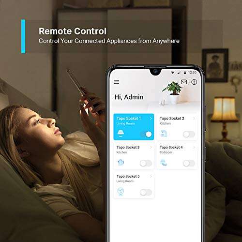 Tapo Smart Plug Wi-Fi Outlet, Works with Amazon Alexa (Echo and Echo Dot) 4pcs