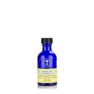 Neal's Yard Remedies | Baby Massage Oil | Vegan | Organic Lavender and Rose Otto | Soothing & Bonding Massage 50 ml