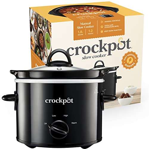 Crockpot Slow Cooker Removable Easy-Clean Ceramic Bowl 1.8L Small Slow Cooker £14.99 @ Amazon