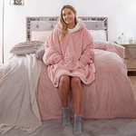 Sienna Hoodie Blanket Ultra Soft Sherpa Fleece Warm Comfy Cosy - Different Colours - £12.99 @ OnlineHomeShop | Amazon
