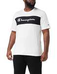 Champion Men's Piping Block Logo Short Sleeve T-Shirt XXL only £10.74 @ Amazon