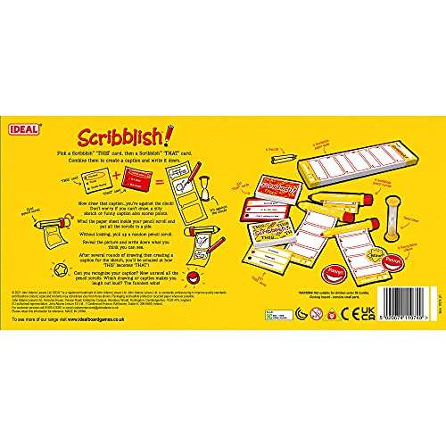 IDEAL | Scribblish: Family drawing game Ages 8+