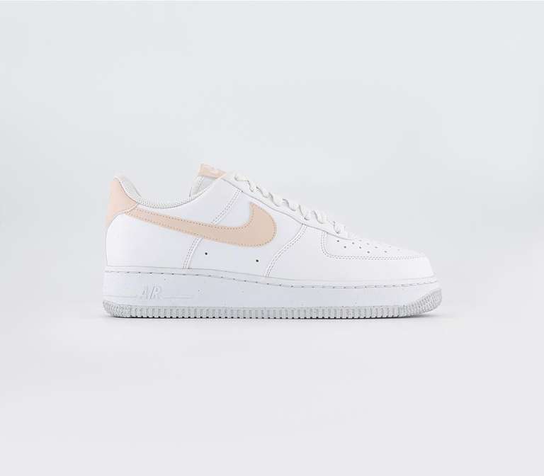 Nike Air Force 1 07 women's trainers White Pale Coral Black Metallic Silver - £65 + £3.99 delivery @ Office