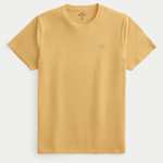 Hollister Mens Icon Crew 100% Cotton T-Shirt (6 Colours / Regular & Long Length) - Sizes XS - XXL - Member Price + Free C&C