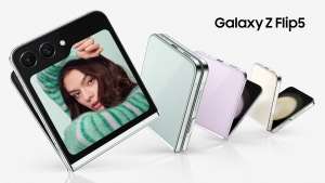 Samsung Galaxy Z Flip5 256GB 5G Smartphone + 100GB Three Data, Unlimited Mins / Texts - £34pm + Zero Upfront w/code