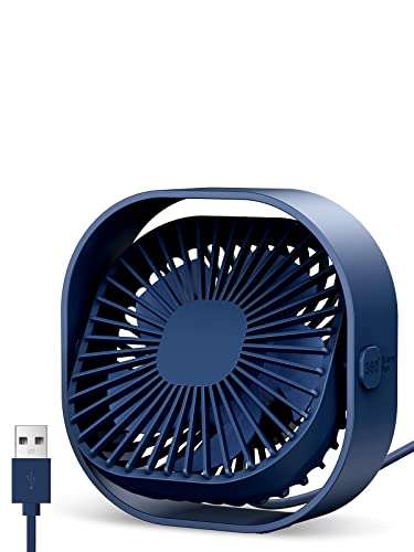 TOPK Desk Fan USB Desk Fan Mini Fan with Strong Airflow & Quiet Operation - £6.99 With Voucher @ TOPKDirect / Amazon