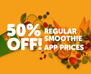 50% off Boost smoothies when ordering with app