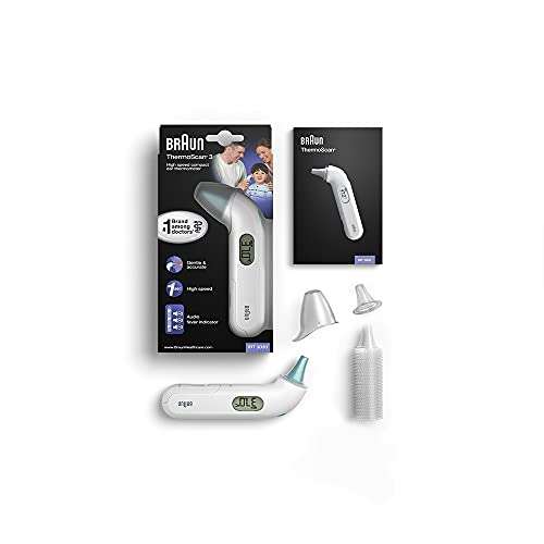 Professional Accuracy, Audio Fever Indicator Braun Braun ThermoScan 3 Ear Thermometer 