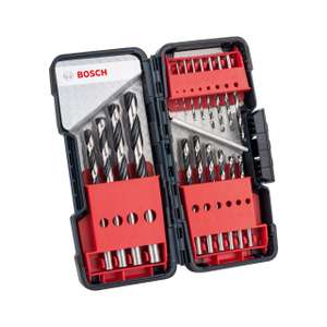 Bosch Professional Professional 2608577350 Metal Twist Drill HSS-Set 18-Piece PointTeQ in Box, 1-10 mm