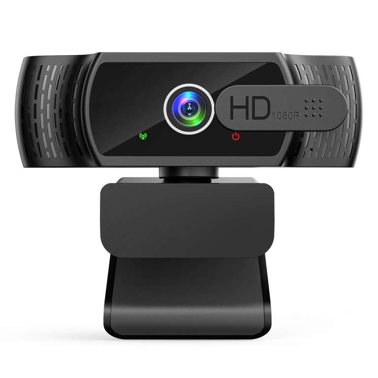YIMONA FHD 1080P/30fps Webcam for PC/Laptop/Mac, 110° View Webcam with ...