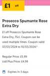 Lidl, prosecco rosè extra dry £1 off until Sunday with Lidl app