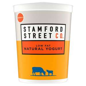 Stamford Street Co. Low Fat Natural Yogurt 500g - 35p at Sainsburys