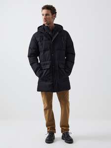 Row Layered Puffer Parka Coat with code