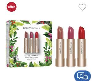 bareMinerals MINERALIST Hydra-Smoothing Lipstick Trio - Full-Size £20.16 with code (£1.50 click & collect) free delivery over £25 @ Boots