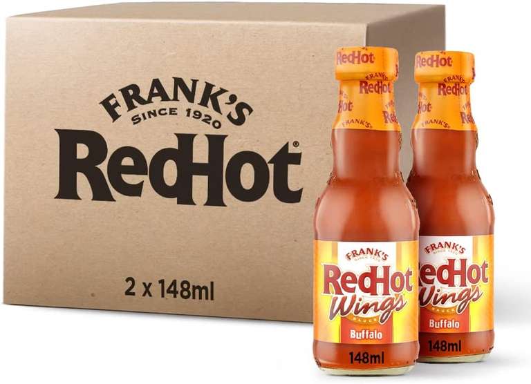 Frank's RedHot Buffalo Wings Sauce 148 ML (Pack of 2) - £2.20 @ Amazon