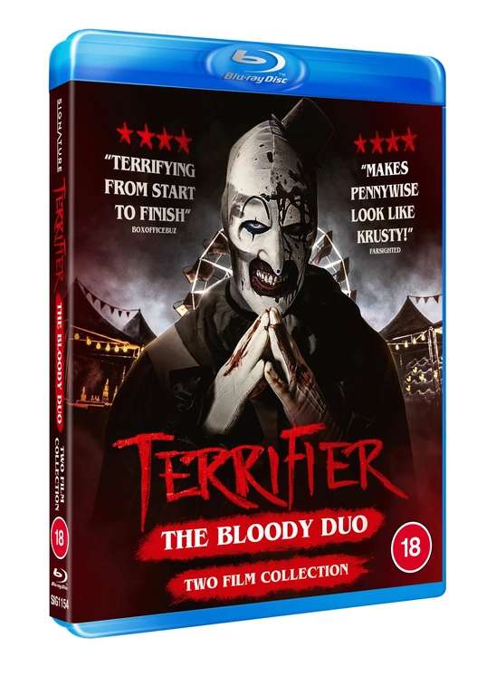 Terrifier/Terrifier 2 Blu-ray (Back in stock soon) £14.99 using code @ HMV