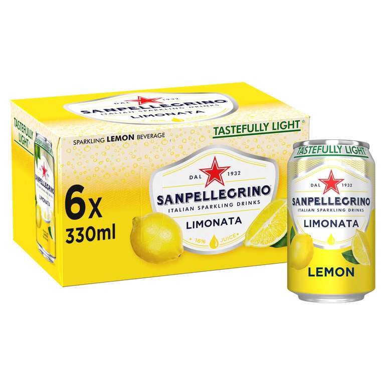 San Pellegrino Limonata 6 x 330ml cans, £2 at Iceland