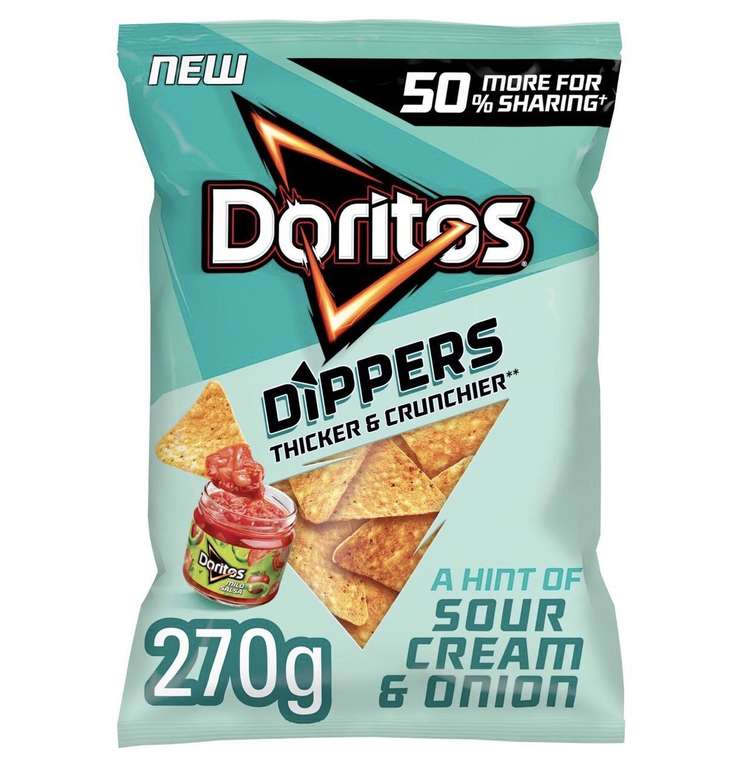 Doritos Dippers Hint of Sour Cream & Onion Sharing Tortilla Chips 270g @ Tesco Huddersfield