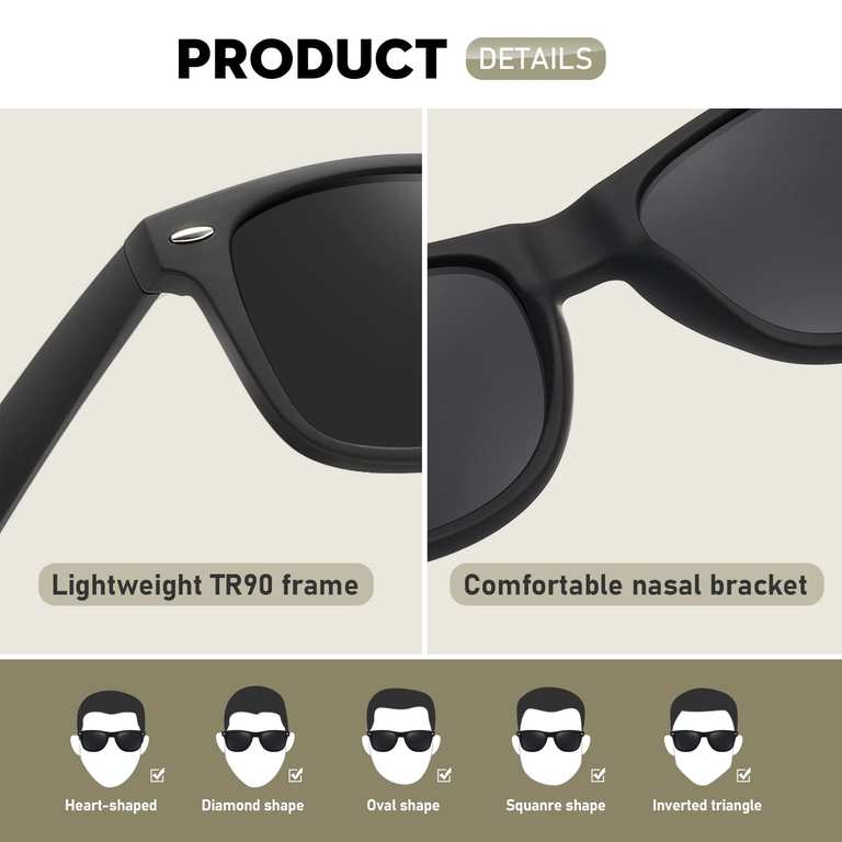 Mens/Womens UV400 Sunglasses 2 for £12.99 or 3 for £17.99 - Sold by wearpro FBA