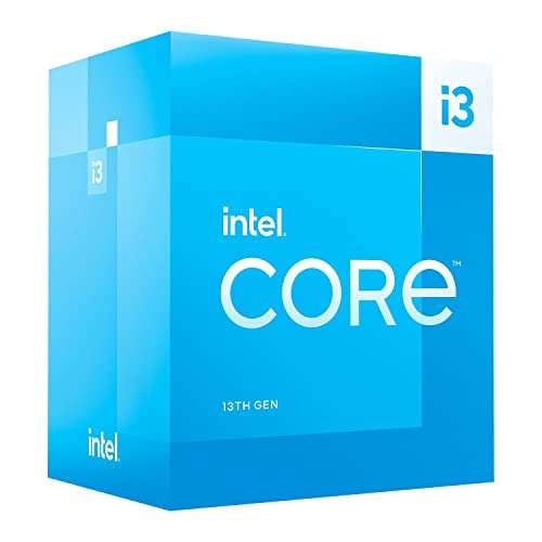 Intel Core 13th Generation i3-13100F Desktop Processor (4 Core (4 P-Core), 12 MB Cache, up to 4.5GHz, LGA1700) - £112.97 @ Amazon