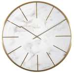 Acctim Luxe 40cm Wall Clock Marble (Free C&C)