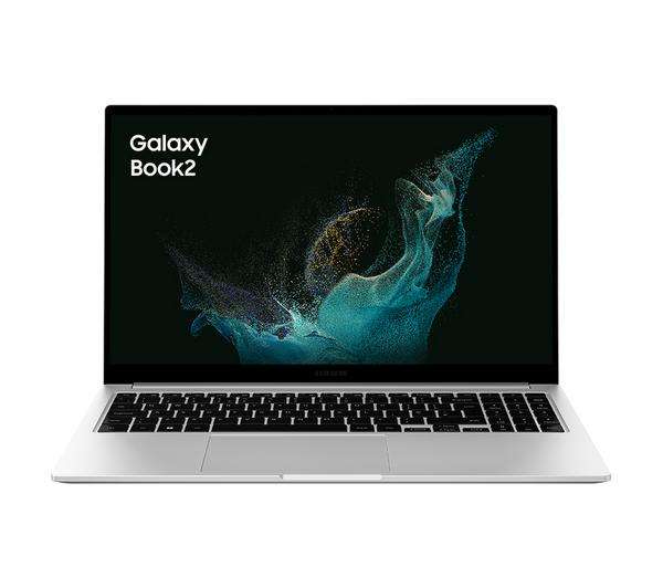 SAMSUNG Galaxy Book2 15.6" Laptop - Intel Core i5-1235U, 8GB RAM 256 GB SSD, Iris Xe Graphics, Silver