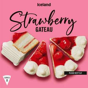 Iceland Strawberry Gateau 600g - £2.00 @ Iceland