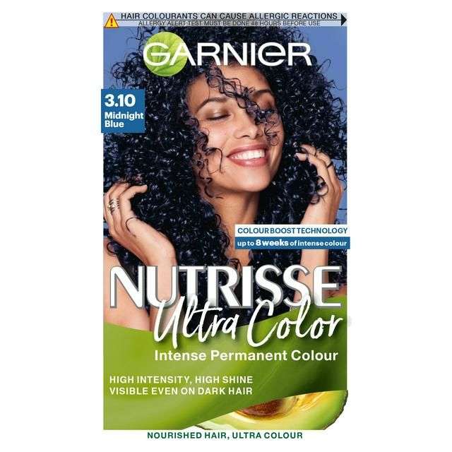 Garnier Nutrisse Ultra Color Midnight Blue Permanent Hair Dye 3.10 £4 @ Sainsbury's